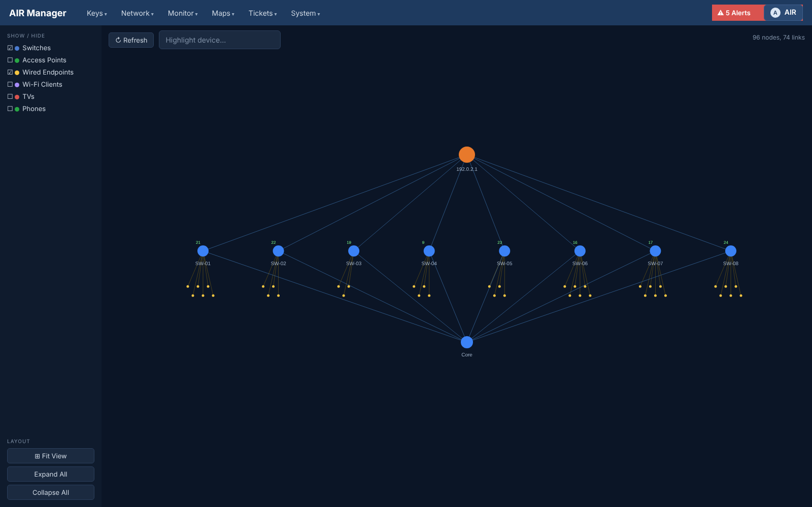 Network map